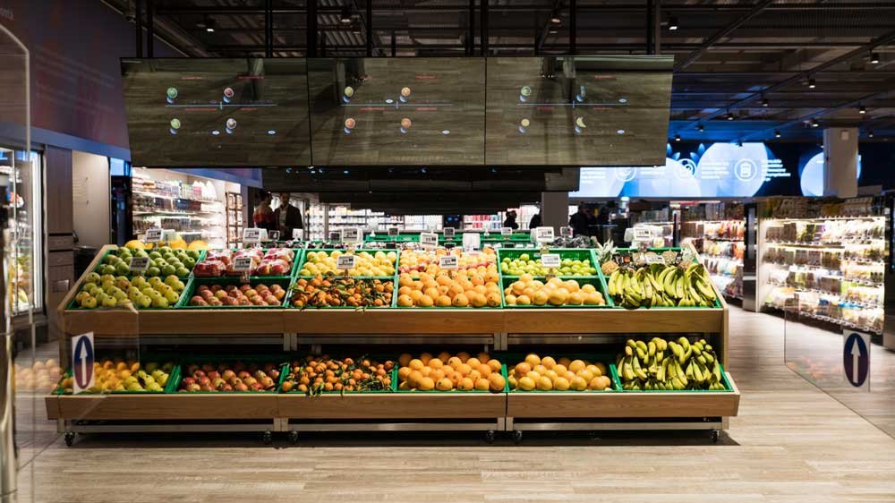 heda fruit vegetable shelves