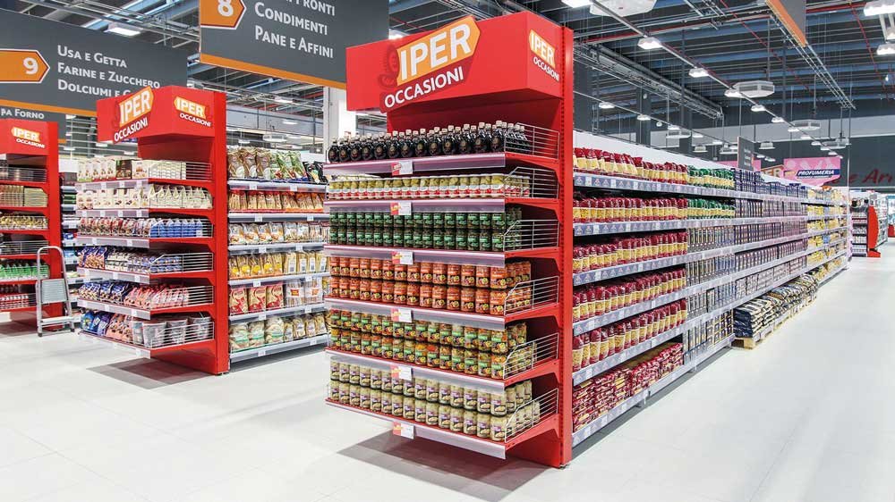 heda gondola shelves for supermarket