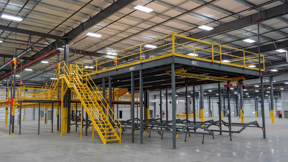 Introduction for mezzanine floor in warehouse