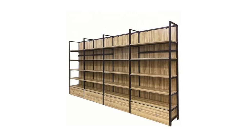 Supermarket Wooden Display Rack