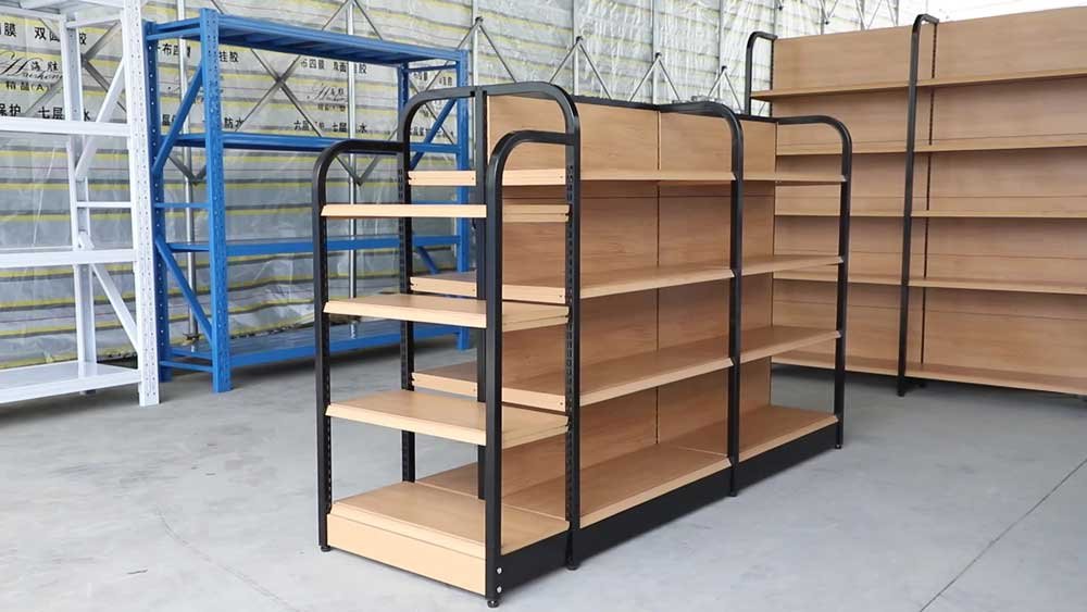 HEDA's Wood Gondola Shelving - From Chinese Manufacturer