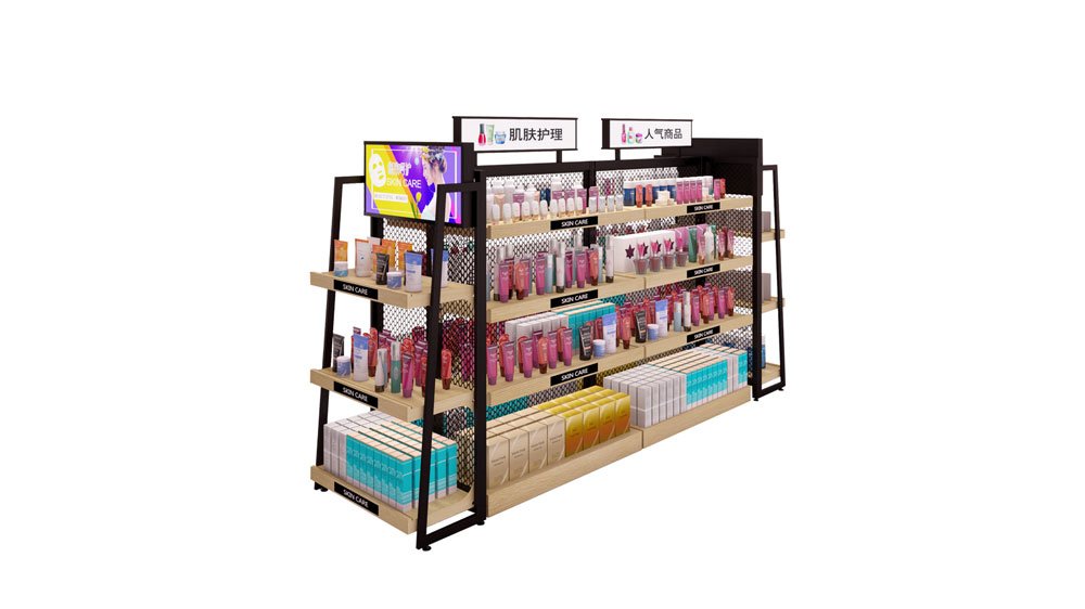 cosmetic shelves