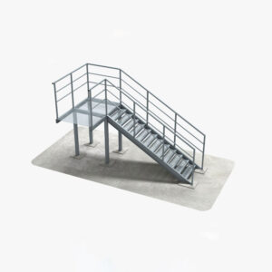 mezzanine rack system stairs