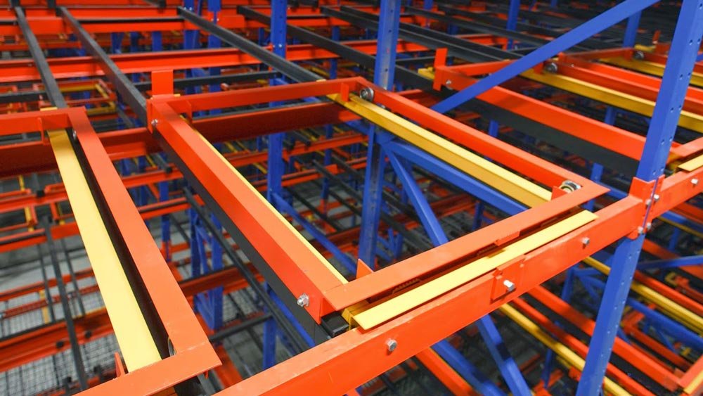 what is push back racking